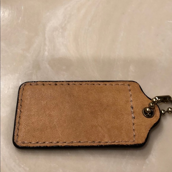 Large Tan Coach Tag - Picture 2 of 2